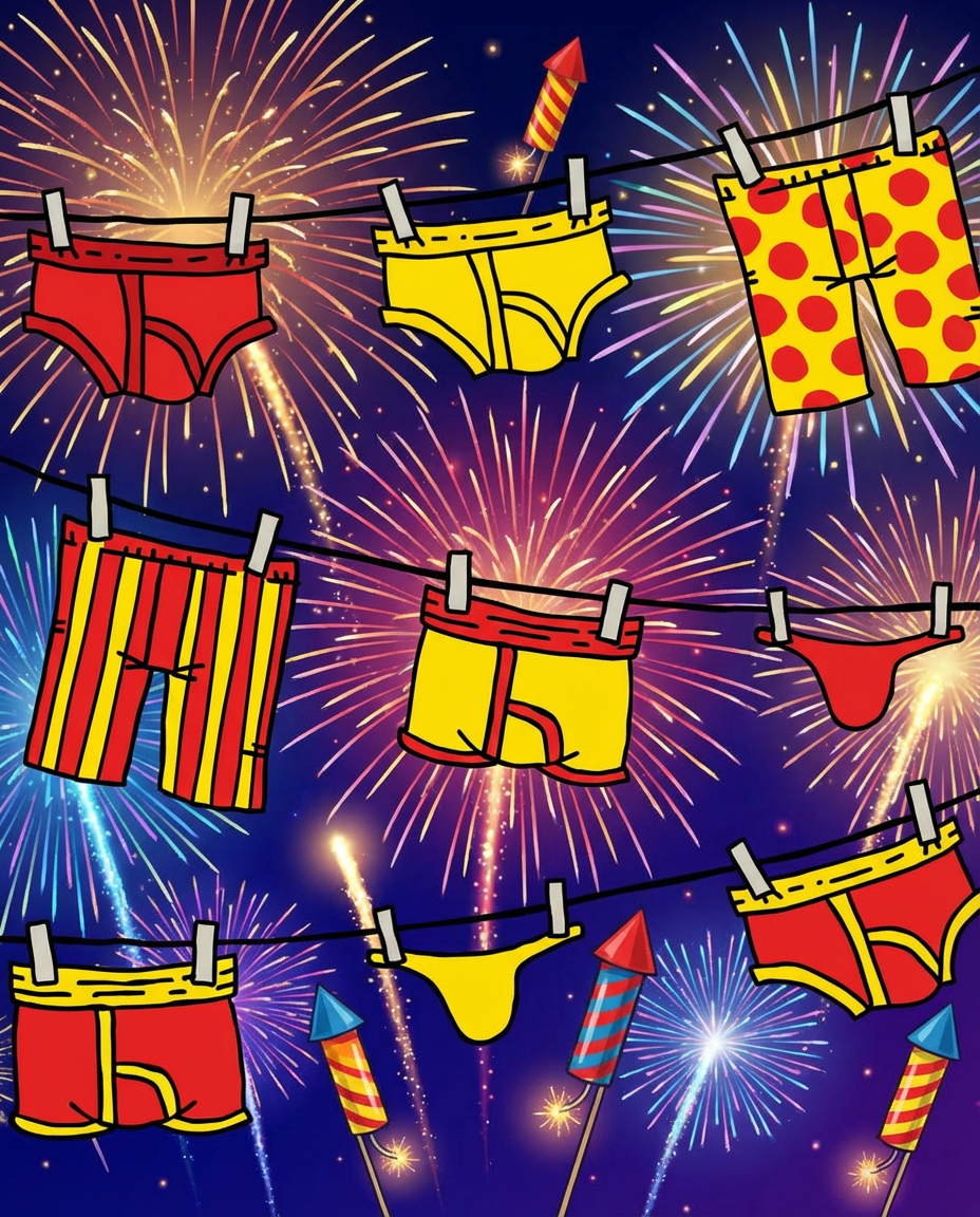 Color de calzones para año nuevo